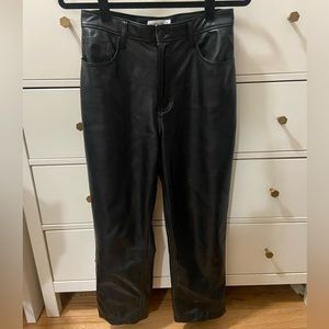 Abercrombie Leather Pants - High Rise